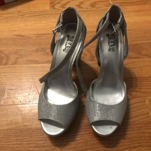 Silver High Heels